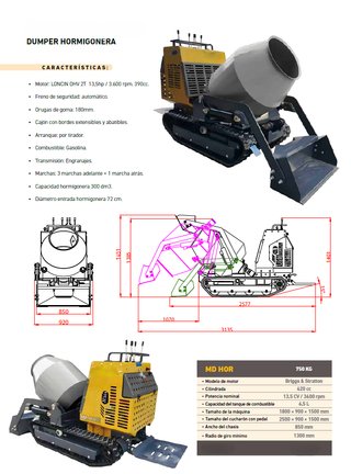 Dumper Hormigonera