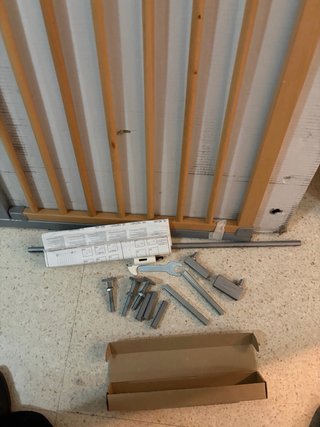Barrera de seguridad madera y metal