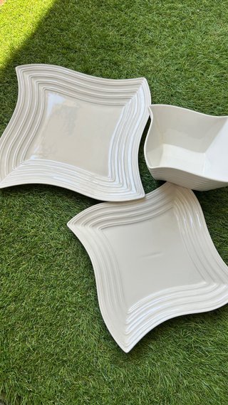 Vajilla Dax etxeA porcelana blanca