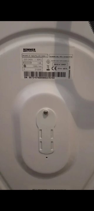 Lavadora Rommer Nautilus 1254+