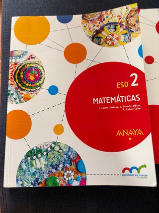 Libro matemáticas anaya 2 ESO