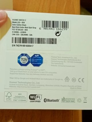 SMARTWATCH HUAWEI WATCH 2 LEO-BX9 FUNZIONANTE