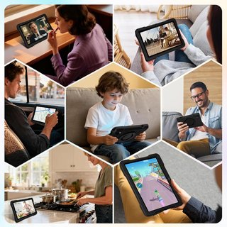 UJJ 30GB Negro Tablet Android 15 10" Niños con
