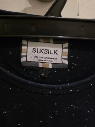 Camiseta SikSilk Negra Talla L