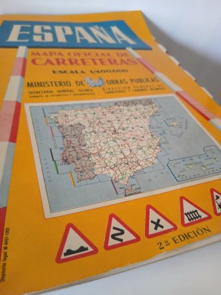ESPAÑA MAPA OFICIAL DE CARRETERAS.2 EDICIÓN 1959