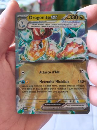 Carta Pokemon Dragonite EX Teracristal 159/197