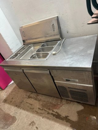 Mostrador refrigerado acero inoxidable