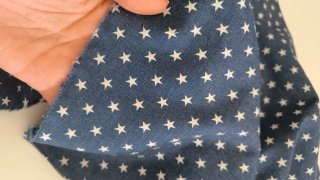 Lote 3m Tela Vaquera Algodón Estrellas