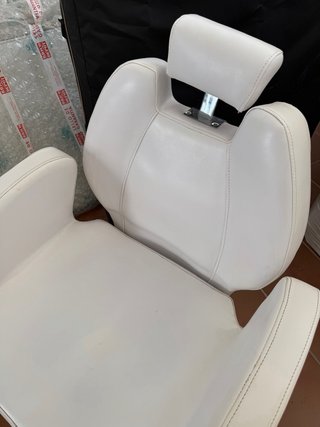 Sillón de estética reclinable blanco
