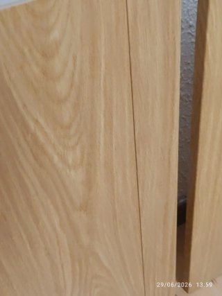 2 Puertas de armario batientes (Madera y Cristal)