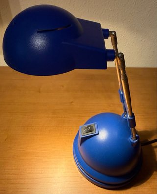 Lámpara Escritorio Azul  Ajustable y extensible