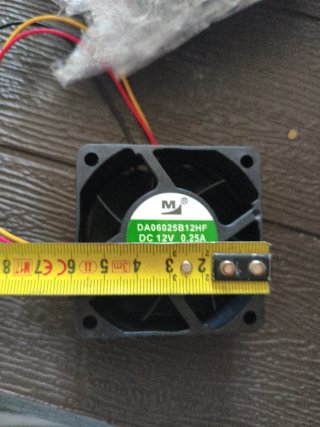 Ventilador DA06025B25B12HF DC 12V 0.25A