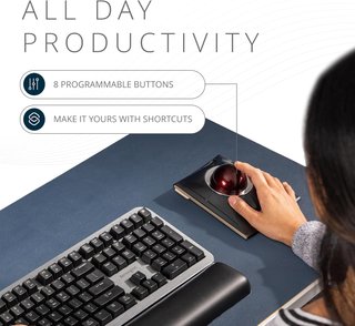 Kensington K72080WW ratón ergonómico inalámbrico