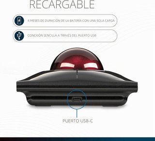 Kensington K72080WW ratón ergonómico inalámbrico