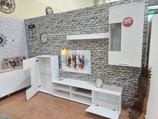 Mueble de Salón por 4 Piezas Blanco