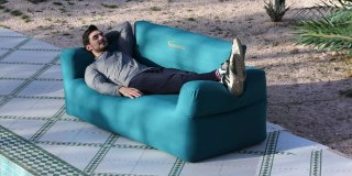 Sofá autoinflable Aerogogo BS2 turquesa 2 plazas