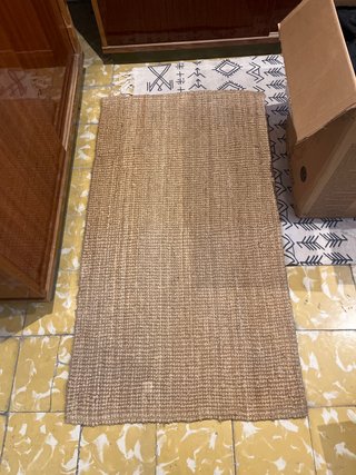 Alfombra Yute Natural Beige/Marrón