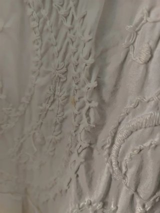 Vestido blanco largo bordado