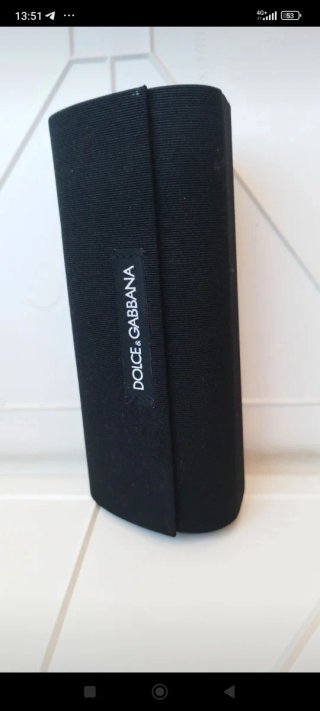 Custodia porta occhiali Dolce&Gabbana nera
