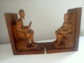 Sujetalibros Don Quijote y Sancho Panza Madera