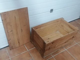Caja de madera vintage