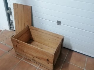 Caja de madera vintage