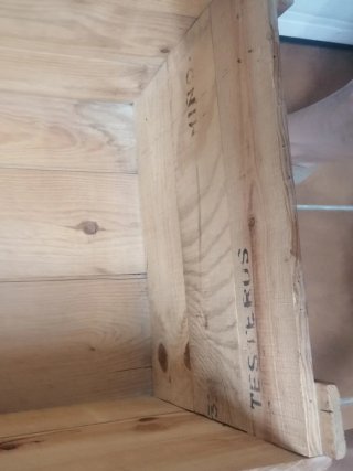 Caja de madera vintage