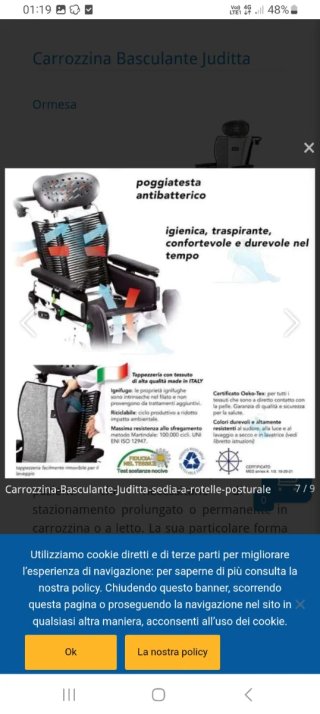 Carrozzina Basculante Juditta Ormesa