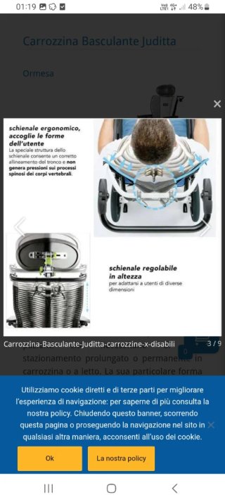 Carrozzina Basculante Juditta Ormesa