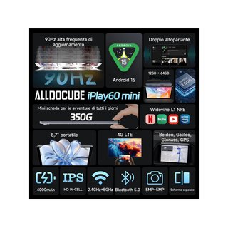 ALLDOCUBE iPlay 60 Mini 64GB Tablet Android 15