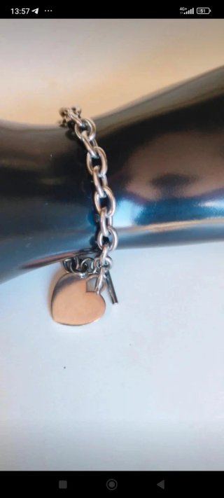 Bracciale Max&Co con cuore in acciaio
