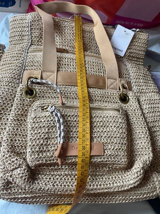 Mochila XL Voyager Desigual Beige/Marrón