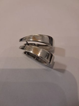 Pendientes plata rodio