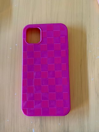 Funda iPhone 11 Rosa Cuadros