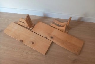 2 Estantes de pared de Madera IKEA