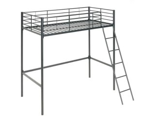 Cama litera metálica con escalera