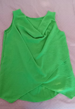 Blusa verde verano talla única