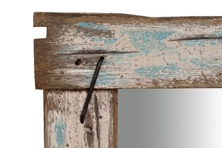 Specchio da parete in legno massello L48xP3xH59 cm