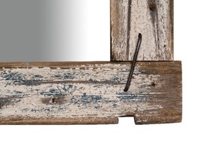 Specchio da parete in legno massello L48xP3xH59 cm