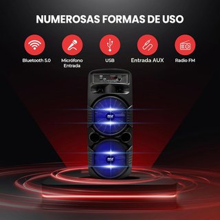Pyle altavoz portátil bluetooth 600W karaoke