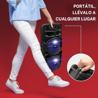 Pyle altavoz portátil bluetooth 600W karaoke