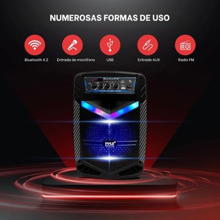 Pyle altavoz portátil Bluetooth 400W karaoke