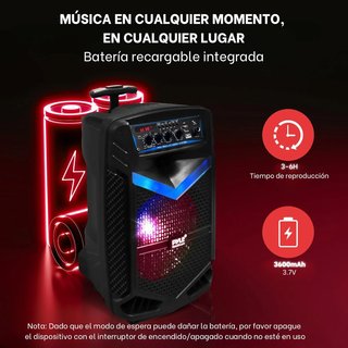 Pyle altavoz portátil Bluetooth 400W karaoke