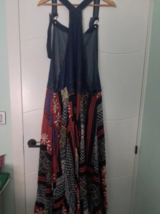 Vestido Peto Largo Estampado