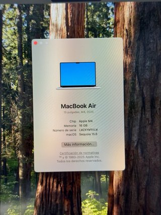 MacBook Air 15,3” M4 NUEVO
