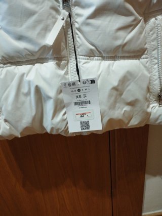 Chaleco Bershka Blanco Talla XS