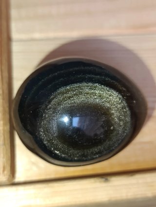 Huevo de obsidiana vintage