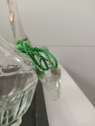 Botella Antigua Licor Menta Juan Serrano #12