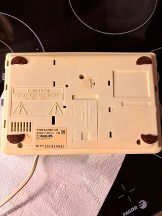 Radio despertador Philips AJ3180 Beige
