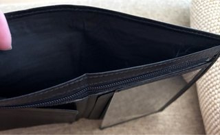 Cartera Billetera, monedero Negra Cuero